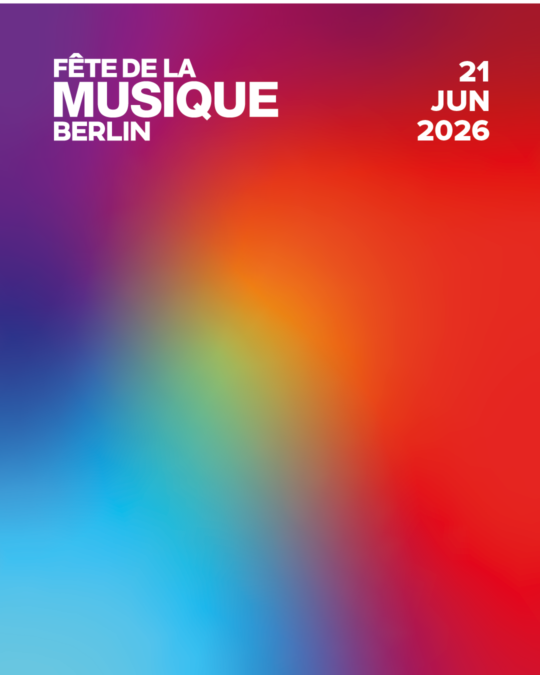 Plakat für die Fete de la Musique am 21.6.2026 mit Auftritt vom Vokalensemble Kammerton
